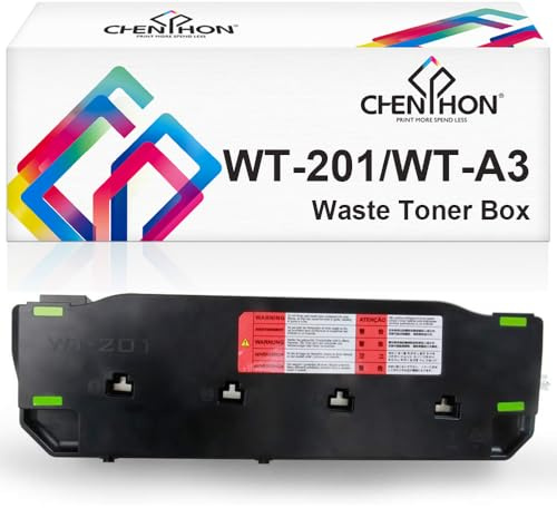 CHENPHON Compatible WT-201 WT201 Waste Toner Container Box WT-A3 FM0-0015-000 FM0-0015-010 9549B002AA use in imageRUNNER Advance C250 C255 C250if C256iF II C350 C355 iClass MF810Cdn MF820Cdn
