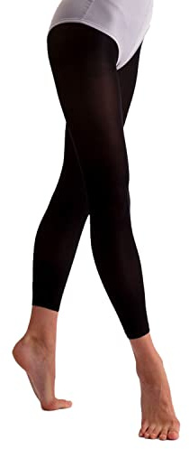 Essentials Damen Tanzstrumpfhose, ohne Fuß, Schwarz, Schwarz , 42