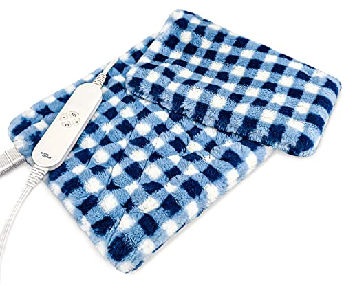 GOQOTOMO Full Weighted Electric Heating Pad for Back/Waist/Abdomen/Shoulder/Neck Pain and Cramps Relief - 2.3 lb Weighted with Auto-Shut Hot Heated Pad(12 * 24, LB002)