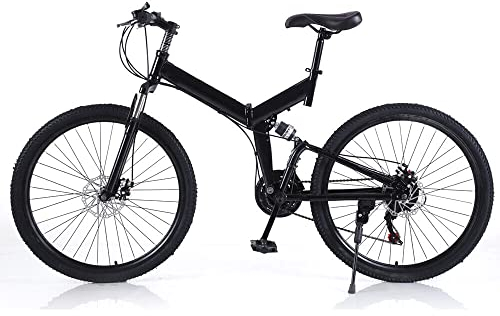 Mountainbike Vollgefederte ScheibenbremsenErwachsenenfahrrad 26 Zoll 21 GangTragbares FahrradFahrräder für Mädchen, Jungen, Männer und Frauen