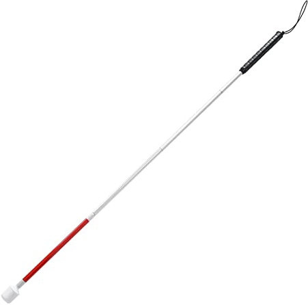 ANKROYU Bastone Da Passeggio Pieghevole Riflettente, Bastone Da Passeggio Pieghevole in Alluminio Bianco Bastone Da Passeggio Portatile per Non Vedenti in Viaggio