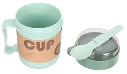 Cabilock Tazas De Desayuno Taza Sopa Japonesa Recipiente Portátil Anti-fugas Para