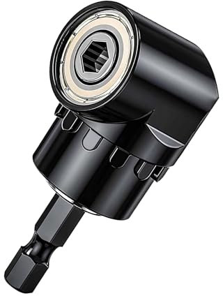 Avvitatore angolare da 105°, supporto per punte ad angolo multiuso, supporto magnetico da 1/4 pollici, punta per trapano angolare, driver ad angolo retto in acciaio, per angoli accessibili e spazi