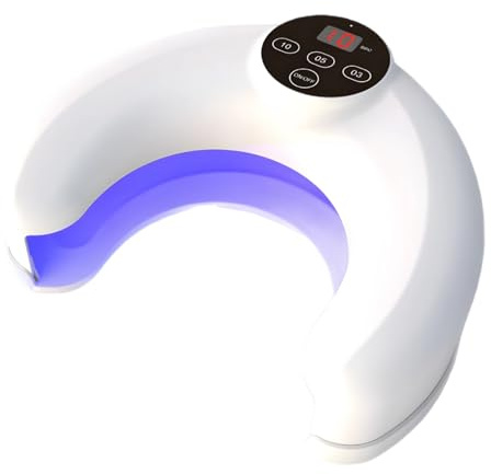 wkao Cordless Nail Lamp, Rapid Gel Curing, U-Shape Design, Auto Sensor