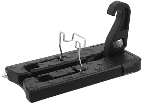 NUOBESTY Gradino Portiera Auto in Lega di Alluminio Robusta, Pedale Pieghevole con Gancio di Supporto per Accesso al Tetto, Gradino per SUV, Camion e Rimorchi, Accessorio Automobilistico