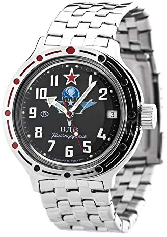 Vostok Wostok Amphibian Taucheruhr 200m Automatik 2416/420288 russische mechanische Uhr aus Russland WDW Fallschirmjäger