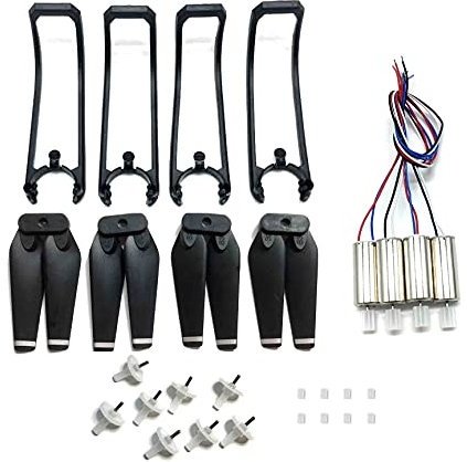 OZLLO [Drönare delar] Drönare tillbehör motormotorer för E99 e99 pro2 rc Quadcopter pro propellrar blad vindstick skydd växeldelar [Lätt att installera]