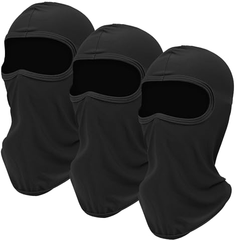 Sturmhaube Motorrad,Sturmhaube Motorrad Sommer,Sturmhaube,3PCS Balaclava,Motorrad Sturmhaube,Balaclava Herren,Maske Schwarz,Fahrrad Mütze Herren,Skimaske,Moped Zubehör,Skimaske Herren,Mask,Sturmmaske