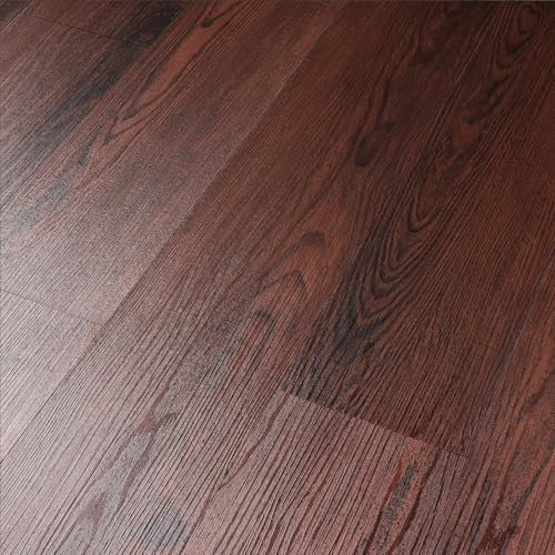 Livelynine Pavimento PVC Adesivo Effetto Legno - Listoni Finto Parquet Laminato PVC Adesivo Pavimento Legno Ciliegio 90x15 Piastrelle Adesive Pavimento Bagno Cucina Linoleum Adesivo Pavimento 18-Pezzi