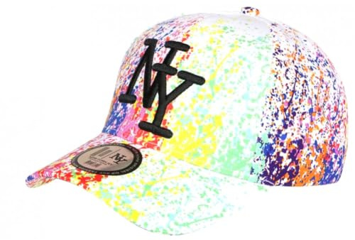 Hip Hop Honour Casquette Enfant Blanche Verte Tags Tendance NY Paynter 7 a 12 Ans - Taille Unique - Blanc