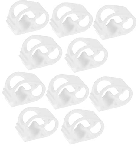Warmhm 10 Pcs Silicone Siphon Hose Clamps Tubing Clips Shut Off Water Stop Flow Regulators for Laboratory and Industrial Use
