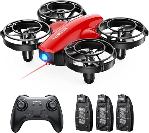 TOMZON Mini Drone A24 per Bambini, Drone con 3 Batterie per 24 Minuti di Volo, Modalità Battaglia, Quadricottero per Ragazzi con Tre Funzioni di Volo, Giocattolo per Principianti