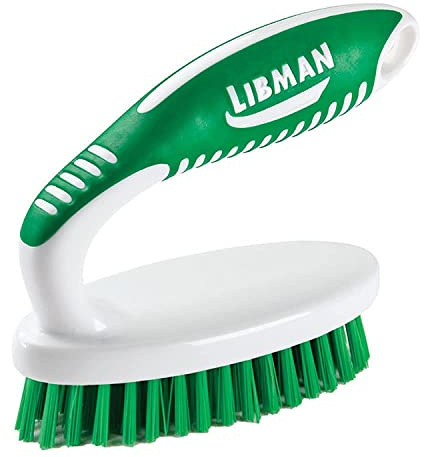 Libman Commercial 15 Small Scrub Brush, Polypropylene, 1.75 x 4.5 scrubbing Surface, Green and White (Pack of 6)