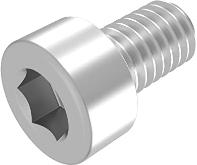 SECCARO Tornillo cilíndrico M5 x 8 mm, acero inoxidable V2A VA A2, DIN 912 / ISO 4762, hexágono interior, rosca completa, 20 piezas