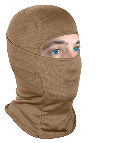 Achiou Ski Mask for Men Women, Summer Balaclava Face Mask, Shiesty Mask UV Protector Lightweight for Motorcycle Snowboard Khaki