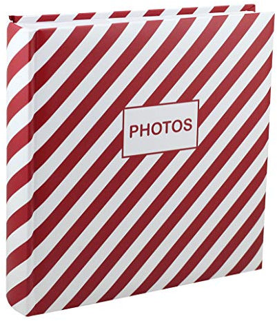 Mainstream Fotoalbum in 30x30 cm 100 weiße Seiten Jumbo Buchalbum Fotobuch: Farbe: Rot