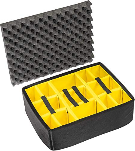 Peli 1565 Padded Divider Set, Original Protector Case Accessory, Compatible 1560, Colour: Black