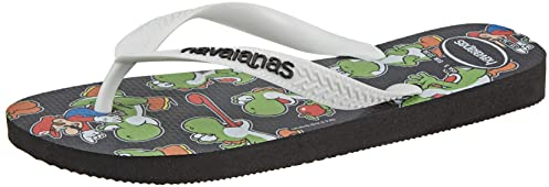 Havaianas Unisex's Mario Bros Flip-Flop, Schwarz, 45/46 EU