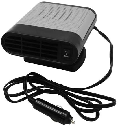 Tragbare Autoheizung, TOTMOX 12 V 150 W Auto-Heizlüfter, 2-in-1 Tragbarer Keramikheizer Kühler, Trockener Heizlüfter Windschutzscheibenentfroster Demister Defroster, Standheizung Mit Zigarette
