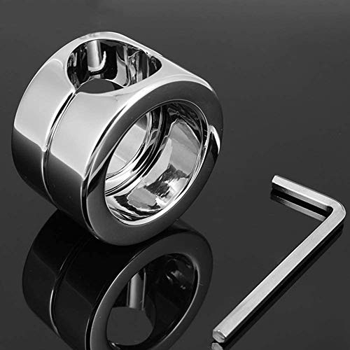 Penis Ring Edelstahl Ball-stretcher Cockring Chastity and Ball Lock Mannes Schwanz Ring Enhancer Keuschheit Ringe mit Schraubenschlüssel und Schraube, Penisringe