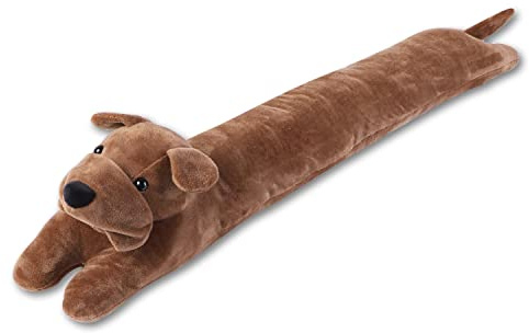 SANFERGE 36 tum 1,4 kg kraftig dragpropp under dörren, dekorativ ljudisolerad dörrblockerare, energibesparande dragskydd, kaffehund