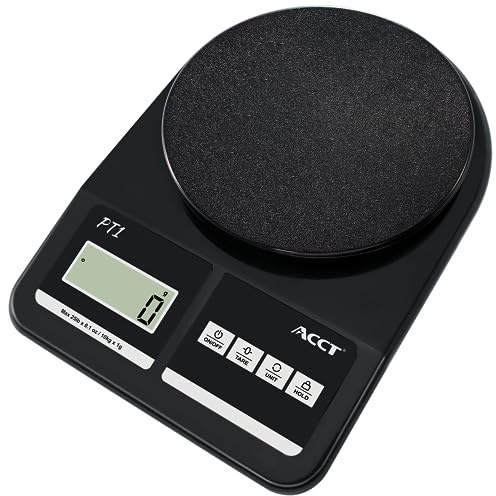 ACCT Postal Scale, Letter Scale 25lb-0.1oz High Accuracy, Shipping Scale for Office/Small Business/Mail/Envelope, 5 Units, Hold Function, Postage Scale with Battery