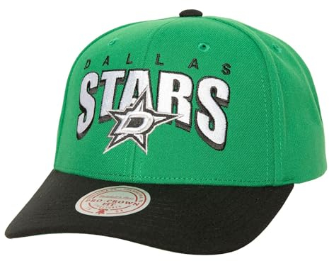Mitchell & Ness Dallas Stars NHL Boom Text Pro Vintage Snapback Cap Green - One-Size