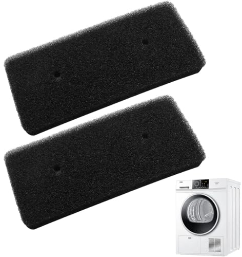Lot de 2 Filtres Sèche Linge Candy, Filtre éponge,275 x 125 x 10 mm, Tapis filtrant, Sèche-linge à condensation,pour Sèche-linge à Pompe Chaleur et Séchoir à Condensation