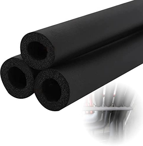 Tuyau Isolation Mousse 1.90m Tube D'isolation Isolation pour Tuyau de Chauffage Isolant Tuyau Exterieur Protection Tuyaux Conduits Isolants Tuyaux de Climatisation 20.0mm Epaissie, ID 22-114.0mm(ID 22