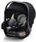 my junior® BEAM i-Size Babyschale, Gruppe 0+ bis 24 Monate, 45-87 cm, max. 13 kg, 6-stufige Kopfstütze, Neugeborenen-Einlage, 5-Punkt-Gurt (Black)