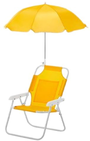 Silla de playa plegable para niños | Tumbona con sombrilla | Asiento resistente para viaje picnic al aire libre jardín piscina
