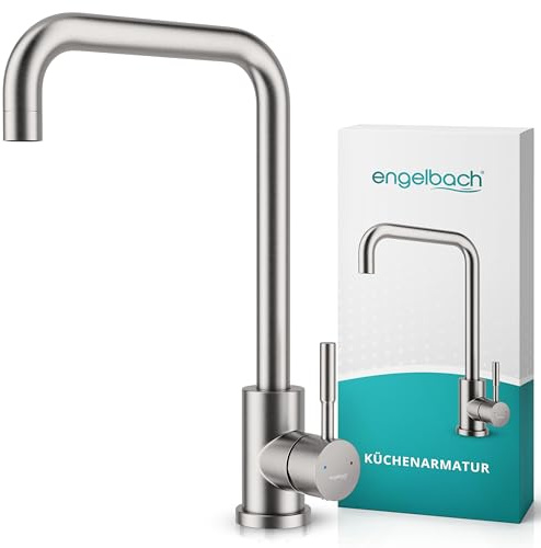 Engelbach® Wasserhahn Küche - 360° Schwenkbare Küchenarmatur, 304 Edelstahl
