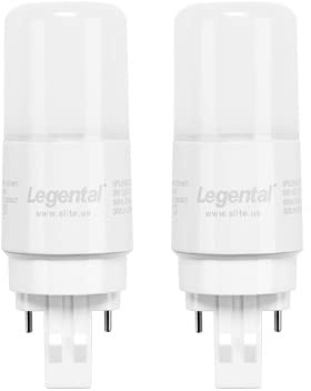 Silverlite [Plug&Play] Legental 5w(13w CFL Equivalent) LED Stick PL Bulb GX23-2 Pin Base, 500LM, Warm White(3000k), Driven by 120-277V and CFL Ballast, UL Classified, 2 Count (Pack of 1)
