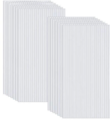 14 plaques alvéolaires en polycarbonate 4 mm Feuille creuse de polycarbonate claire pour la serre chaude Plaques à double paroi 60,5 x 121cm Plaques résistantes aux UV et adaptées 10,25m² pour jardin