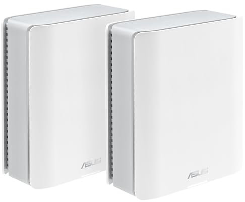 ASUS ZenWiFi BT8 Tri-band WiFi 7 Mesh, 14 Gbps, 5900 sq.ft. (2pk), Dual 2.5G Ports, Security and Parental Controls Included, Smart Home Master SSIDs, 4G & 5G Mobile Tethering