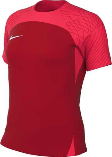 Nike Kortärmad fotbollströja W Nk Df Strke Iii JSY Ss, University Red/Bright Crimson/Vit, DR0909-657, M