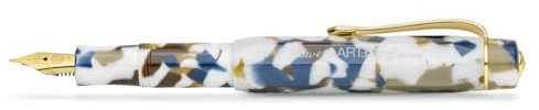 Kaweco ART SPORT Fountain Pen Terrazzo Exclusive Acrylic Fountain Pen for Ink Cartridges With Steel Nib EF (Extra Fine)