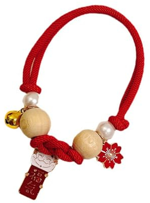 Antifloh-Zeckenhalsband, Leichtes, Langlebiges, Sicheres Flohlauskontrollhalsband für Katzen und Hunde (Rot M)