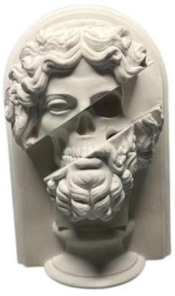 Gralara Griechische Skulptur, DIY Kunstfigur, Büstenstatue Aus Gips für Wohnraum, 1 Stück