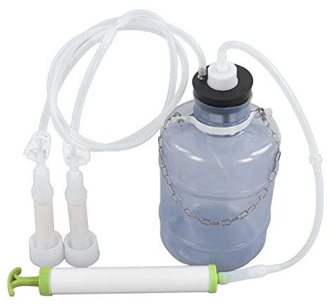 Manuell mjölkmaskin, solid PEC bärbar kit för 3 000 ml ansträngningsbesparande gårdar för hem, get, får, ko, manuell vakuumpump 3L (3L manuell för