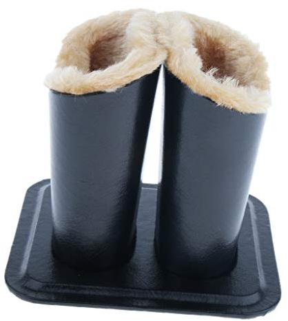 chiwanji Porte-Lunettes Doublée en Peluche PU Double Tête, étui de Support de Lunettes de pour Bureau Maison et l'