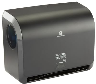 Pacific Blue Ultra - Dispensador automático de Toallas de Papel de 9 Pulgadas por GP Pro (Georgia-Pacific), Negro, 54518, 14.1 Pulgadas de Ancho x 6.5 Pulgadas de Profundidad x 11.1 Pulgadas de Alto