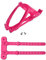Fahrrad-Flaschenhalter für Wasser-Flaschen, geeignet auch als Babyflaschenhalter für Kinderwagen Einheitsgröße, Viele Farben sind verfügbar (Rosa)