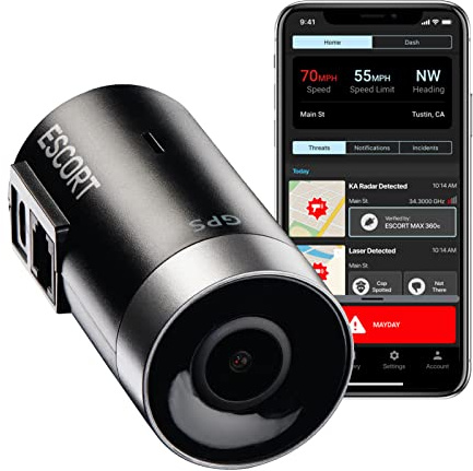 Escort M2 Smart Dash Cam – 1080P Full HD Video Dash Cam, Incident Reports, Parking Mode, Drive Smarter App, Wi-Fi & GPS, 16GB Micro SD Card, Compatible with MAX 360c, MAX 360