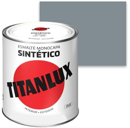 Titanlux Esmalte Sintético Brillante Gris Acero 750 ml