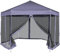 Faltpavillon, sechseckig, 6 Seitenwände, blau, 3,6 x 3,1 m, Pavillon, Faltpavillon, Pavillon, Euroland-Pavillon, wasserdichter Outdoor-Pavillon