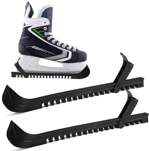 Teokantz 1 Pair Ice Skate Guards, 34.5 cm Adjustable Ice Skate Blade Covers, Skate Guards for Hockey Skates and Figure Skates