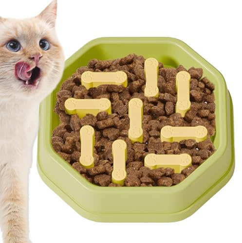 Slow Feeder Dog Bowl - Anti-Choking Dog Dish, Water & Food Eating Training Dish, Adjustable Slow-Speed Pet Feeding Bowl | Anti-Clogging Educational Feeder for Small Medium Large Dogs Puppies Cats