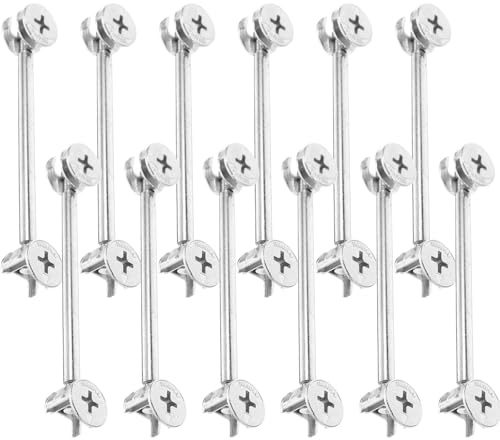 Luxshiny 20 Unidades Kit de Conectores para Muebles Pasadores de Conexión y Partes de Muebles para Armarios y Paneles de Espiga Carga Alta Operación Sencilla Uso en Cocina y Salón