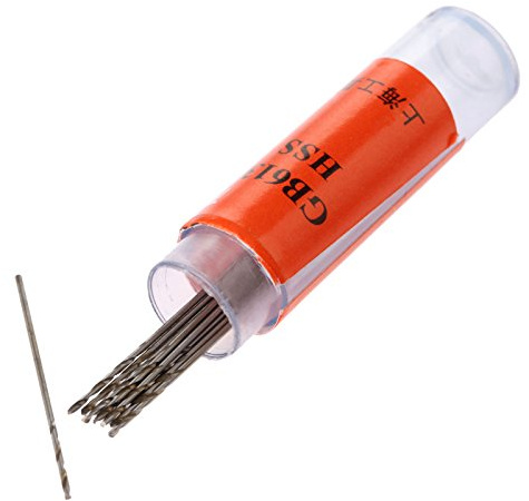 Mtsooning Lot de 10 forets hélicoïdaux à tige droite 0,6 mm